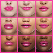 Plumping Lip Oil, Hydrating Gloss Tinted Lip Balm Transparent Lip Care, Big Brush Head Glitter Shine, Long Lasting Nourish...