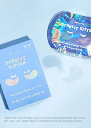 I DEW CARE Hydrogel Eye Patch - Starlit Kitten | Korean Under Eye Patches for dark circles and puffy eyes, Smooths Puffy E...