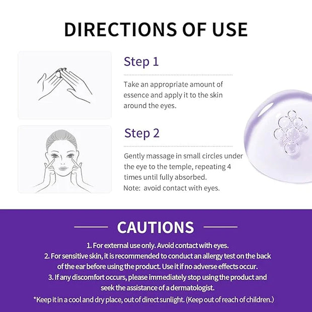 LANBENA Under Eye Cream, Retinol Eye Cream for Dark Circles and Puffiness, Daily Anti-Aging Under Eye Cream with Retinol &...