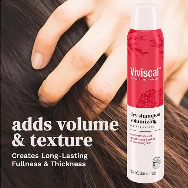Viviscal Volumizing Dry Shampoo, Refresh Hair and Absorb Oil Between Washes, Waterless Shampoo for Added Hair Texture and ...