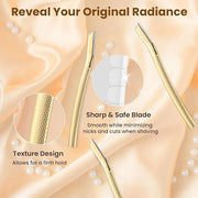 Dermaplaning Tool for Face, Dermaplane Razor for Peach Fuzz with Metal Grip, Professional Eyebrow Razor for Women, Facial ...