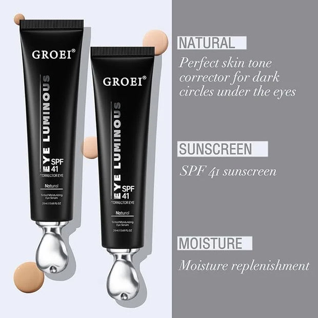 Luminous Eye Corrector Spf 41,Under Eye Concealers For Dark Circles, Luminous Eye Corrector for Puffiness and Bags Under E...