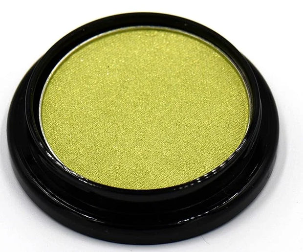 Chartreuse Bright Neon Yellow Green Shimmer Pressed Powder Single Vegan Eyeshadow; Talc, Paraben & Cruelty Free - Product ...