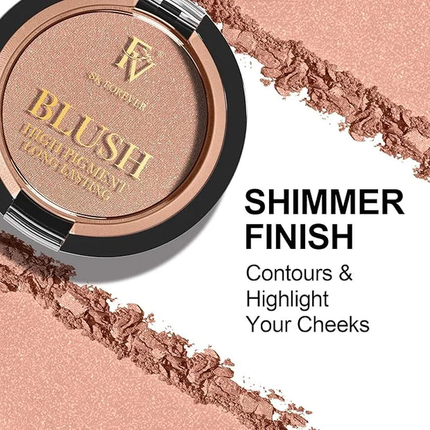 FV Long Lasting Powder Blush - Lightweight, Smooth & Blendable Cheek Makeup, High Buildable Color, Transfer-Resistant Shim...