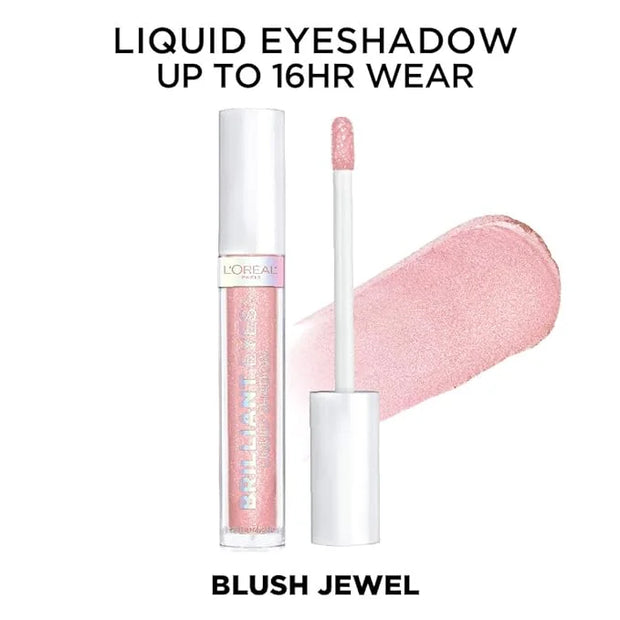 L'Oreal Paris Brilliant Eyes Shimmer Liquid Eye Shadow, Longwearing Lasting Shimmer, Crease Resistant, Flake-Proof, Precis...