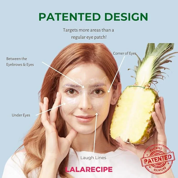 Heart Goggle Moisture Eye Mask – Hydrating & Cooling Hydrogel Patches with 8-Hyaluronic Acid, Avocado & Collagen – Korean ...