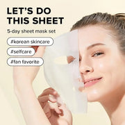 I DEW CARE Glass Skin Face Mask Variety Pack - Let's Do This Sheet | For Perfect Care Routine, Korean Face Masks Skincare,...