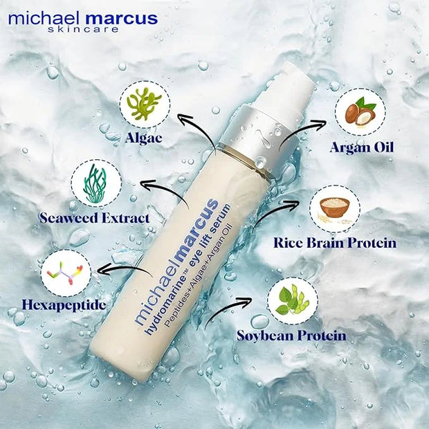 Micheal Marcus Hydromarine™ Eye Lift Serum - Reduces Wrinkles, Puffiness, Fine Line & Dark Circles - Under Eye Serum Impro...