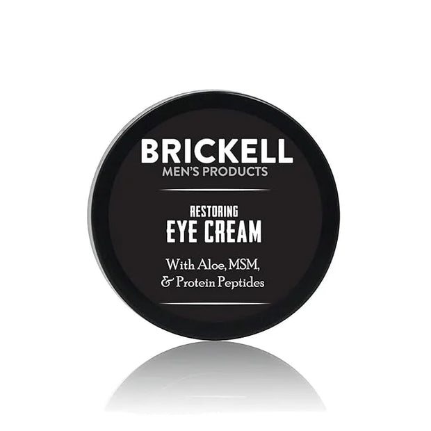 Brickell Men's Restoring Under Eye Cream for Men, Natural and Organic Anti Aging Eye Balm To Reduce Puffiness, Wrinkles, D...