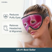HM Cooling Eye Mask - Reusable Gel Cold Pack Soothes Puffy Eyes, Dark Circles & Hangovers - Relieve Headaches & Sinus Pain...