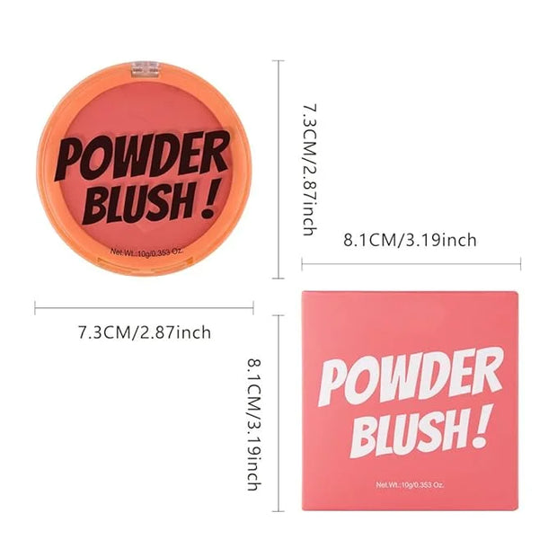 Single Coral Orange Matte Blush for Cheeks Face Blushes Makeup Palette, Rose Bean Monochrome Cream Blushes Palette Makeup ...