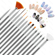 Auocattail nail art tool set
