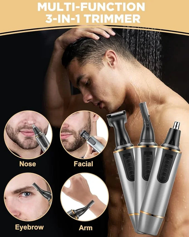 AREYZIN Nose Hair Trimmer for Men 2024 Professional Painless Rechargeable Nose Trimmer for Men and Women, Eyebrow Facial H...