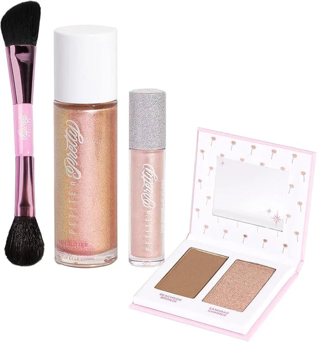 Petite 'n Pretty Makeup Set for Kids (Gold) - Face & Body Makeup for Kids, Tweens, Teens - Highlighter, Body Shimmer Glitt...