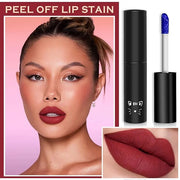 Peel Off Lip Stain Lip Tint Matte Liquid Lipstick Nude Lip Gloss Long Lasting Waterproof Lip Tint Stain Non-stick Cup Peel...