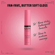 NYX PROFESSIONAL MAKEUP Butter Gloss, Non-Sticky Lip Gloss - Vanilla Cream Pie (Mauve) - Product Image