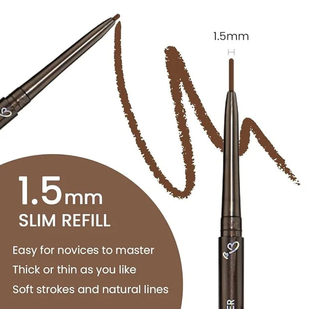 Kaely 1.5mm Skinny Gel Eyeliner Pencil,Brown Cat Eye Liner Makeup Pen,Cream Smooth Eyeliner Crayon,delineador de ojos cont...