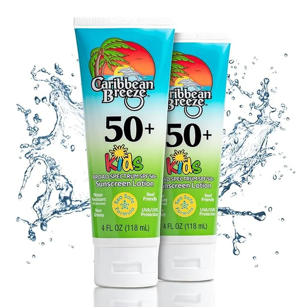 Reef Friendly Kids Sunscreen Lotion SPF 50, Mango Lime Scent Body Sunscreen Lotion, Rich in Anti Oxidants, Water Resistant...