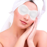 100 Sheets Disposable Non Woven Eye Mask, DIY Cotton Eye Mask Paper, Facial Eye Covers Pads for Skincare, Spa, Moisture Re...