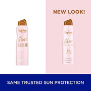 Coppertone Glow with Shimmer Sunscreen Spray SPF 50, Water Resistant Spray Sunscreen, Broad Spectrum SPF 50 Sunscreen Pack...