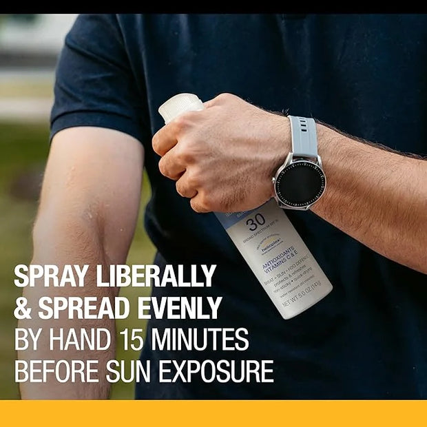 Neutrogena Sport Active Defense SPF 30 Sunscreen Spray, Sweat & Water Resistant Spray Sunscreen with Broad Spectrum UVA/UV...