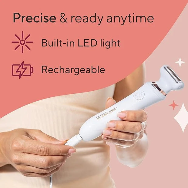 Finishing Touch Flawless Underarm Hair Removal Electric Razor Device, Designed to Shave and Contour Womens Sensitive Under...