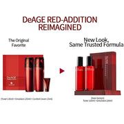 CHARMZONE DeAge Red Addition (New Version) Korean Skincare Set – Anti-Aging Toner & Emulsion Duo (100ml / 3.38 fl.oz Each)...