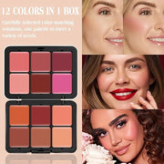 12 Colors Cream [Blush] Makeup Palette for Cheeks