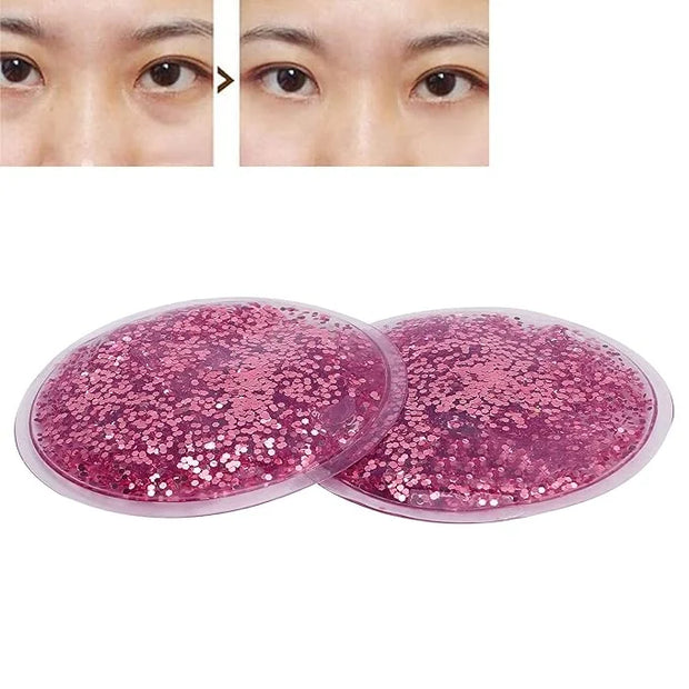 Gel Eye Pack, Hot Cold Compress Eye Gel Ice Packs Reusable Cooling Eye Cover for Dark Circles Puffiness Cold Eye Girl Wome...