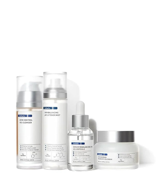 131 Daily Routine Set for Face - Acne Control, Optimal pH Balance - Skin Care Set - Product Image