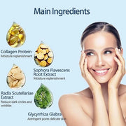 32 Pairs Lip Masks with Eye Mask, 24K Collagen Under Eye Patches for Dark Circles and Puffy Eyes, Reduce Lip Wrinkles, Ant...
