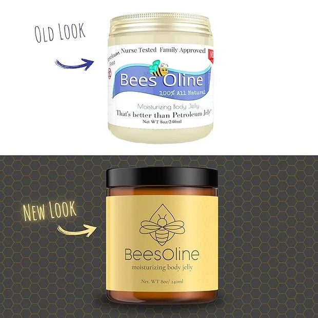 BeesOline Multi-Purpose Natural & Organic Moisturizer-PETROLEUM FREE, Soothes dry cracked itchy skin, protectant beeswax, ...