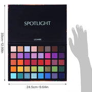 UCANBE Spotlight Eyeshadow Palette Professional 40 Color Eye Shadow Matte Shimmer Makeup Pallet Highly Pigmented Colorful ...