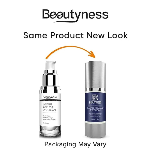 Instant Ageless Eye Cream – Anti Wrinkle Cream, Removes Under Eye Puffiness, Bags, Expression Lines, & Dark Circles. Power...
