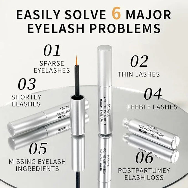 Eyelash Growth Serum for Thicker, Longer Lashes – Grow Luscious, Natural Lashes with Advanced Enhancer | Vegan & Cruelty-F...