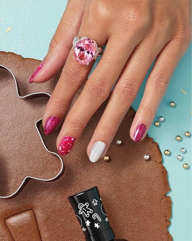 Sally Hansen Miracle Gel™, Holiday Dreams Crumb True, Long Lasting, Gel-Like Formula, No UV Lamp Needed, Brown Glitter Nai...