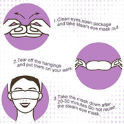 20 Pack Steam Eye Masks for Dry Eyes, Disposable Heated Eye Mask Self Heating Warm Compress for Eyes, Relief Eye Fatigue H...