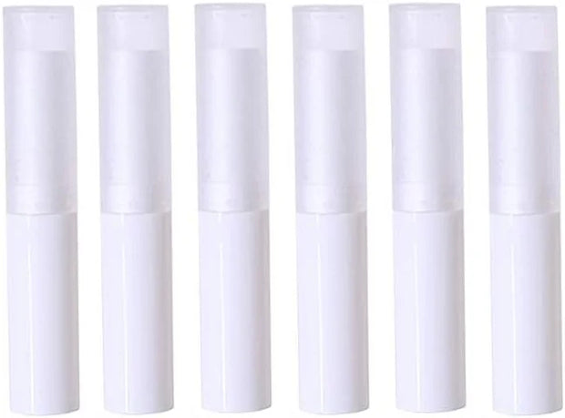 24PCS/4g White Empty Lipstick Lip Balm Balms