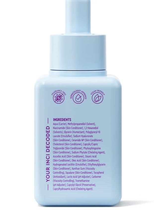 BYOMA Brightening Serum - Barrier Repair Serum - Brightening & Hydrating Face Serum with Hyaluronic Acid, Niacinamide & Ce...