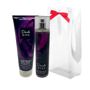Bath & Body Works DARK KISS 2-piece Gift Set with a Red Bow for Holidays & Gifts - Fine Fragrance Mist & Ultimate Hydratio...