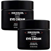 Viking Revolution Natural Eye Cream for Men - Anti Aging, Dark Circle, Under Eye Treatment - Men's Eye Moisturizer Wrinkle...