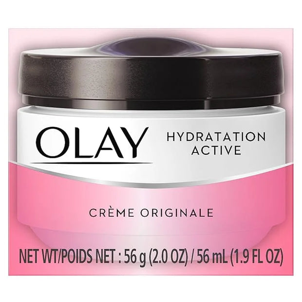 Olay Active Hydrating Cream Face Moisturizer, 2 Oz, Pack of 3 - Product Image