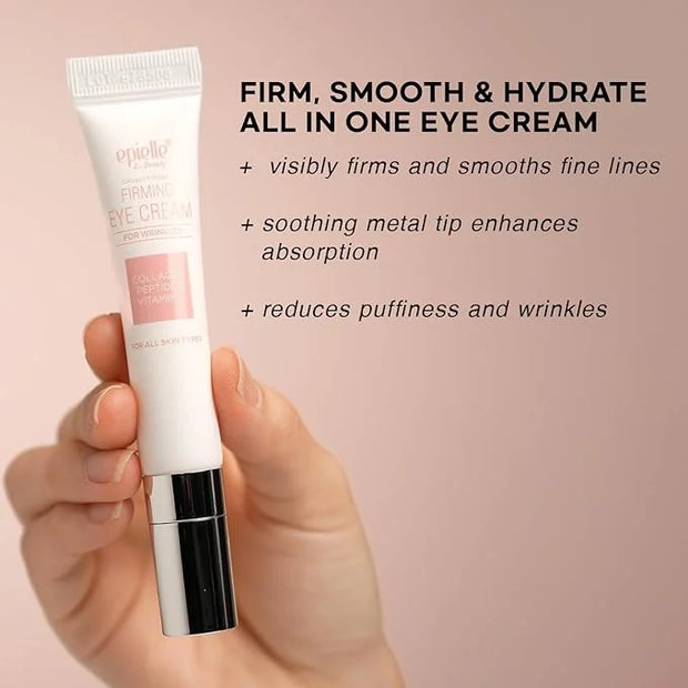 Epielle Firming Eye Cream | Anti-Aging Serum for Sagging Skin and Wrinkles | Cooling Applicator for Refreshing Application...
