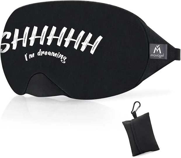 Mavogel Cotton Sleep Mask - Sleep Eye Mask for Women Men, Light Blocking Night Eyemask, Super Soft and Comfortable Eye Cov...