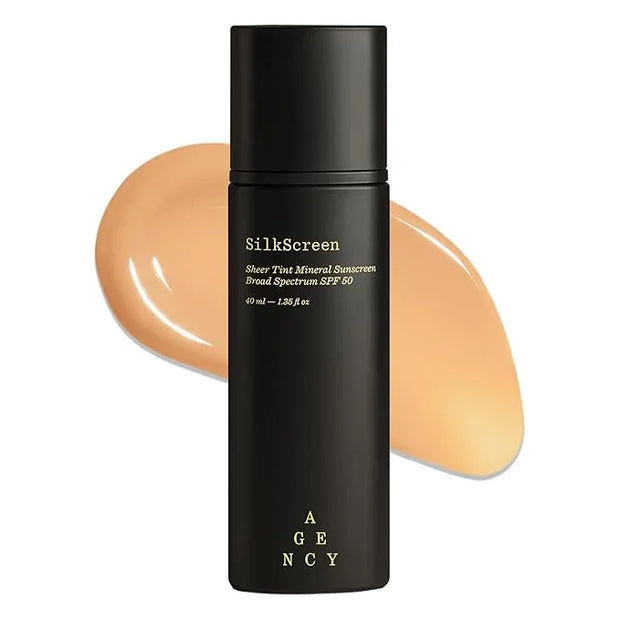 SilkScreen Sheer Tinted SPF 50 Mineral Face Sunscreen, Anti-Aging Hydrating Serum, Visibly Smooths and Enhances Glow, Agen...