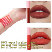 10cm Empty Lip Gloss Tubes With Wand Lipgloss Tubes Cute With Pink Lids Lip Balm Bulk Refillable Cosmetic Containers Diy L...