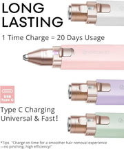 Painless Rechargeable Eyebrow Hair Trimmer: A 2-in-1 Eyebrow Trimmer for women for shaping eyebrows and gently removing un...