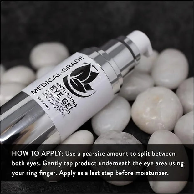 Microderm GLO - Active Anti-Aging Eye Gel, Reduces Dark Circles, Puffy Eyes, Crow's Feet and Fine Lines & Wrinkles, Packed...