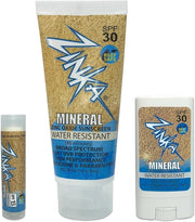 Zinka Sunscreen Personal Pack - Mineral Zinc Oxide for Face, Body, and Lips - Reef Safe and Water Resistant (Lotion SPF 30...