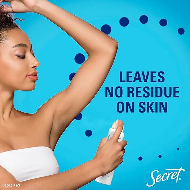 Secret Dry Spray Antiperspirant Deodorant, Wild Rose and Argan Oil, 4.1oz (Pack of 2) - Product Image